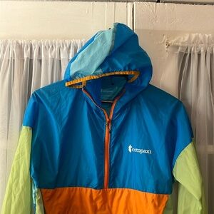 Cotopaxi Teca Windbreaker Halfzip Women's Size X-Small Colorblock Multi